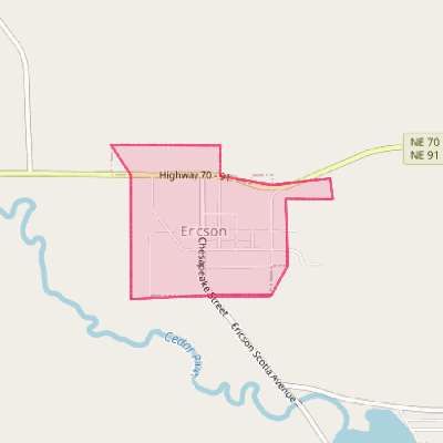 Map of Ericson