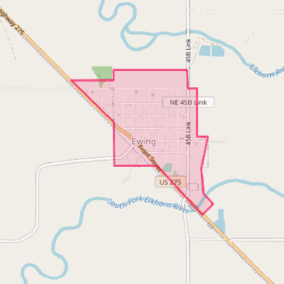 Map of Ewing