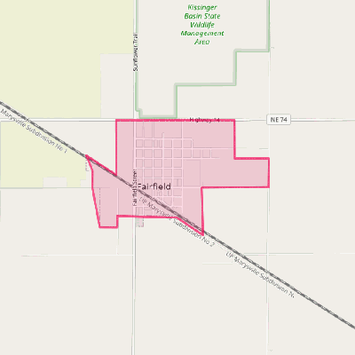 Map of Fairfield