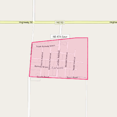 Map of Farwell