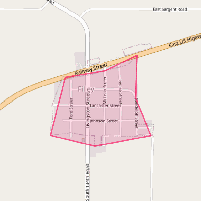 Map of Filley