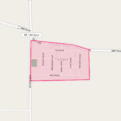 Map of Fordyce