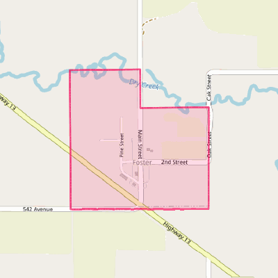 Map of Foster