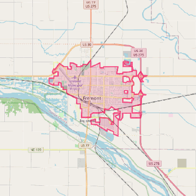 Map of Fremont