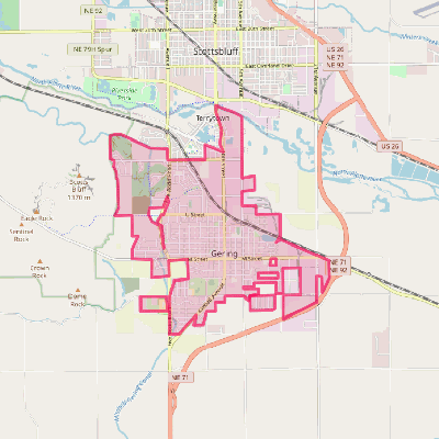 Map of Gering