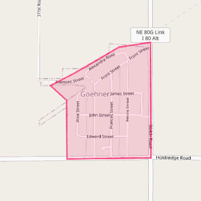 Map of Goehner