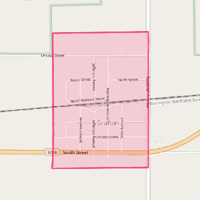 Map of Grafton