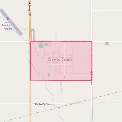 Map of Greeley Center