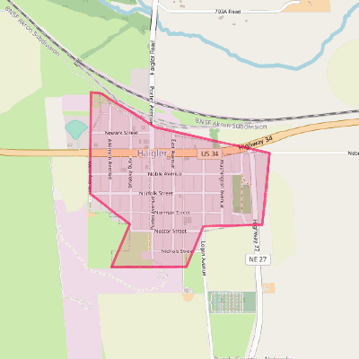 Map of Haigler