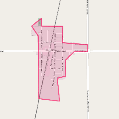 Map of Hallam