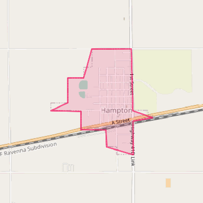 Map of Hampton