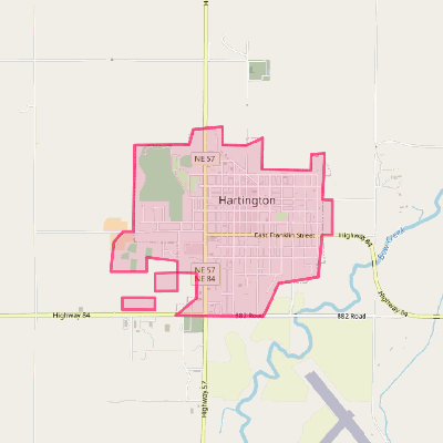 Map of Hartington