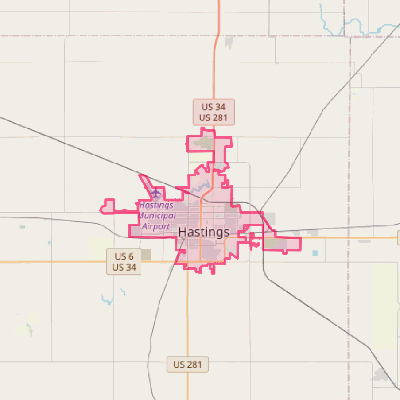 Map of Hastings