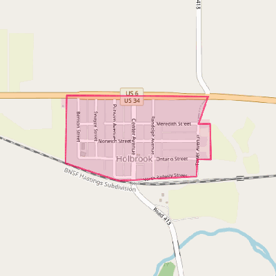 Map of Holbrook