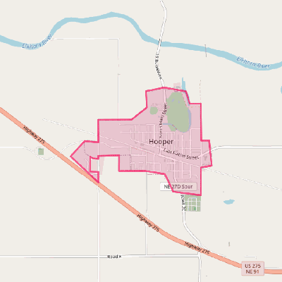 Map of Hooper