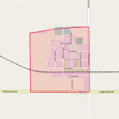 Map of Hordville