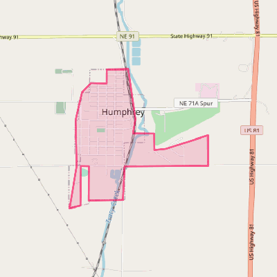 Map of Humphrey