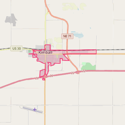 Map of Kimball