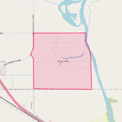 Map of King Lake