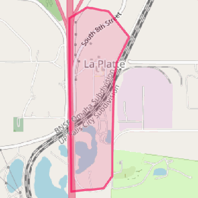 Map of La Platte