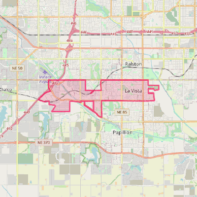 Map of La Vista