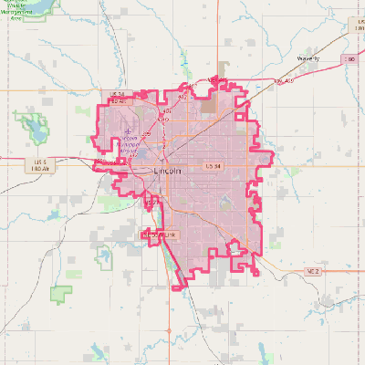 Map of Lincoln