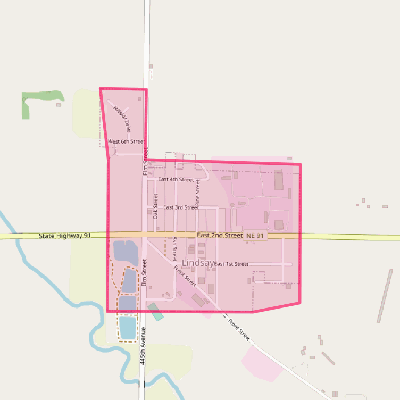 Map of Lindsay