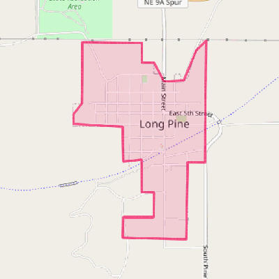 Map of Long Pine