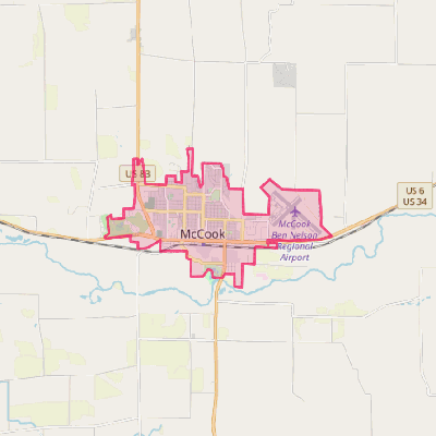 Map of McCook