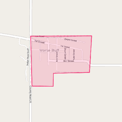 Map of Morse Bluff