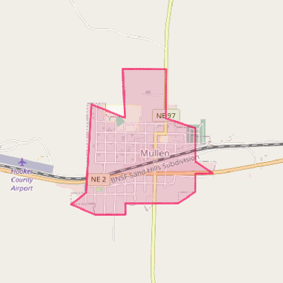 Map of Mullen