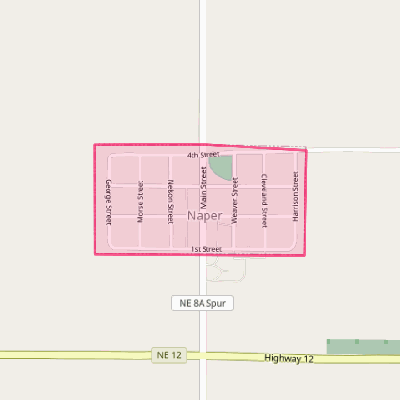 Map of Naper