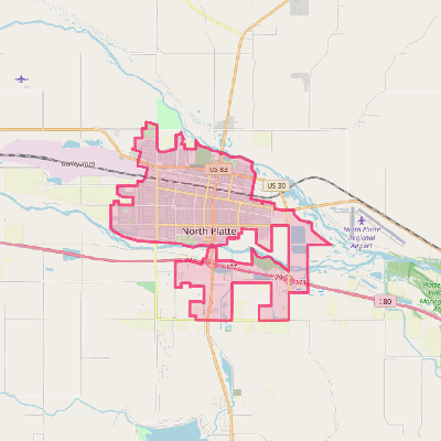 Map of North Platte