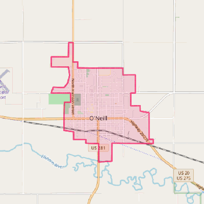 Map of O'Neill