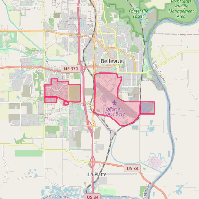Map of Offutt AFB