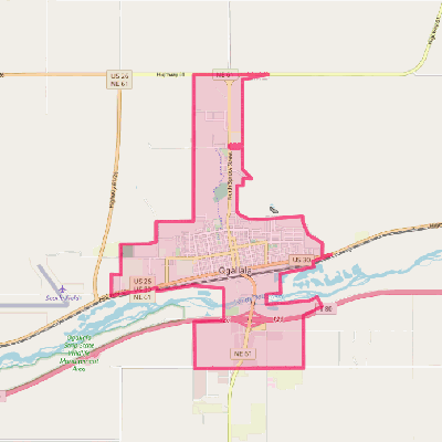 Map of Ogallala