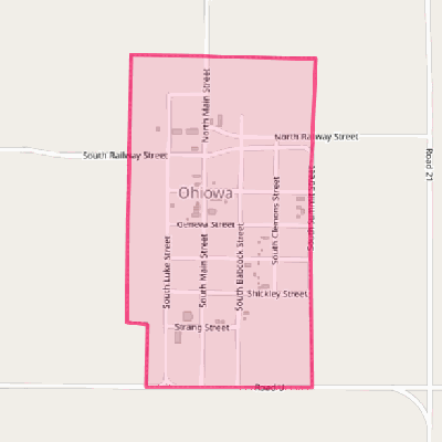 Map of Ohiowa