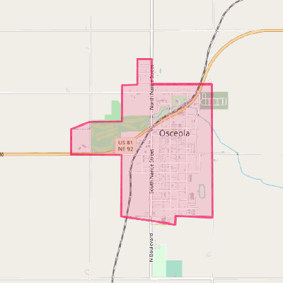 Map of Osceola