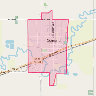 Map of Osmond