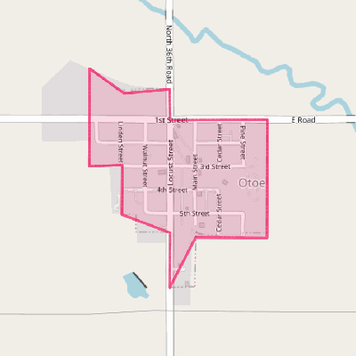 Map of Otoe