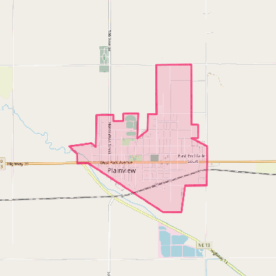 Map of Plainview