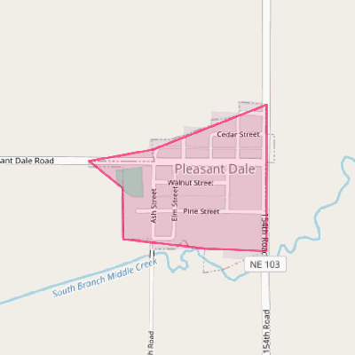 Map of Pleasant Dale