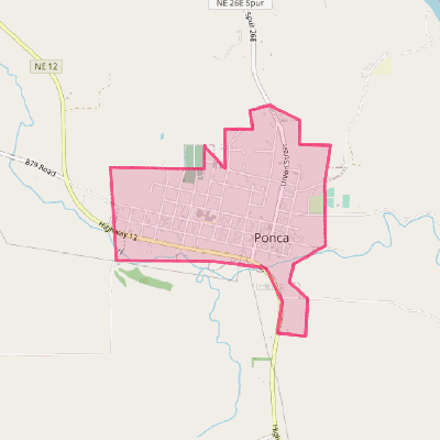 Map of Ponca
