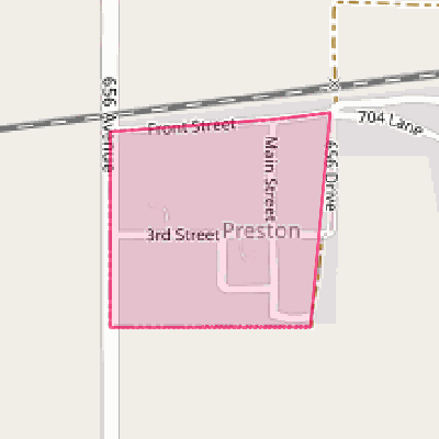 Map of Preston