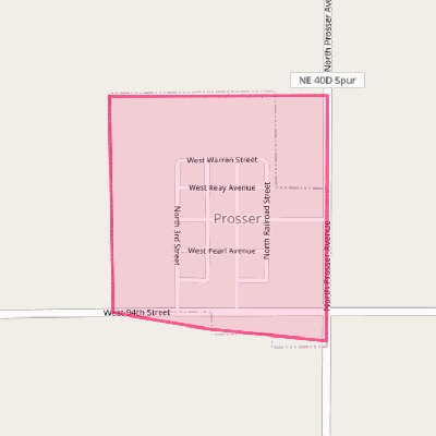 Map of Prosser