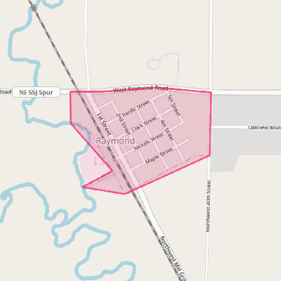 Map of Raymond