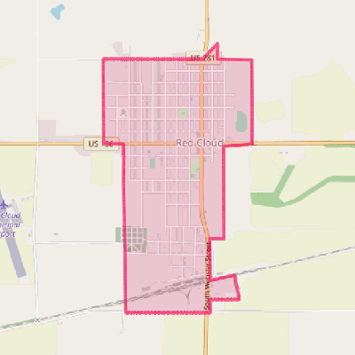 Map of Red Cloud