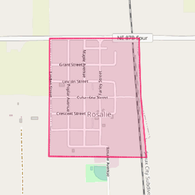 Map of Rosalie