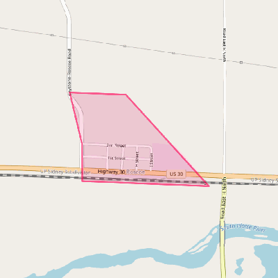 Map of Roscoe