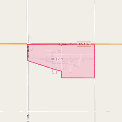 Map of Ruskin